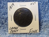 1819 LARGE CENT F