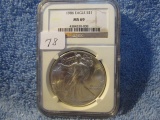 1986 U.S. SILVER EAGLE NGC MS69