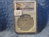 2013 SILVER EAGLE NGC MS70 FIRST RELEASE