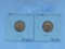 1942D,S, LINCOLN CENTS (2-COINS) BU RED