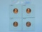 1986S,87S,88S,89S, LINCOLN CENTS (4-COINS) PF