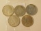 1922,22S,23,23D,26S, PEACE DOLLARS (5-COINS)