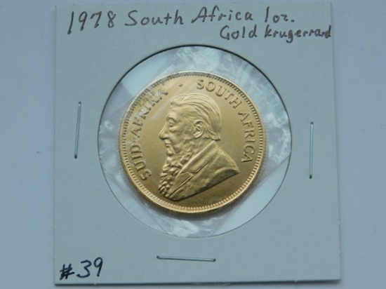 1978 SOUTH AFRICA 1-OZ. GOLD KRUGERRAND BU