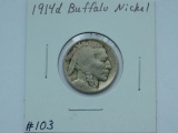 1914D BUFFALO NICKEL VG