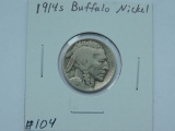 1914S BUFFALO NICKEL VG