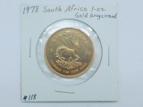 1978 SOUTH AFRICA 1-OZ. GOLD KRUGERRAND BU