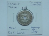 HOWARD BUS LINES TOKEN COLUMBUS, GA. D O S 23 CH (1944)