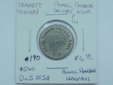 PEARL HARBOR, HI. GOOD FOR ONE FARE TOKEN