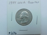 1944 WASHINGTON QUARTER UNC