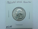 1962D/D WASHINGTON QUARTER UNC