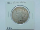 1922 PEACE DOLLAR XF