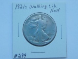 1921 WALKING LIBERTY HALF (OBV. SCRATCH) G