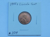 1945S LINCOLN CENT BU RED