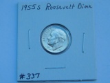 1955S ROOSEVELT DIME BU