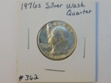 1976S SILVER WASHINGTON QUARTER BU