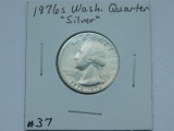 1976S SILVER WASHINGTON QUARTER BU