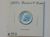 1955S ROOSEVELT DIME BU