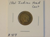 1861 INDIAN HEAD CENT (OBV. DIG) G