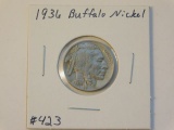 1936 BUFFALO NICKEL AU