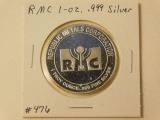RMC 1-OZ. .999 SILVER ROUND PF