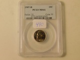 1987D ROOSEVELT DIME PCGS MS66