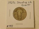 1927S STANDING LIBERTY QUARTER (A TOUGH DATE) G