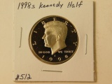 1998S KENNEDY HALF PF