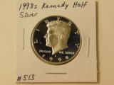 1998S SILVER KENNEDY HALF PF