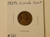 1924S LINCOLN CENT VG