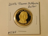 2007S THOMAS JEFFERSON DOLLAR PF