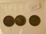 3 CIVIL WAR TOKENS