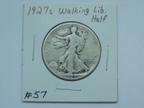 1927S WALKING LIBERTY HALF VG