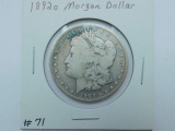 1892O MORGAN DOLLAR VG