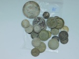 24 SILVER WORLD COINS