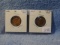 1918,21, LINCOLN CENTS (2-COINS) BU
