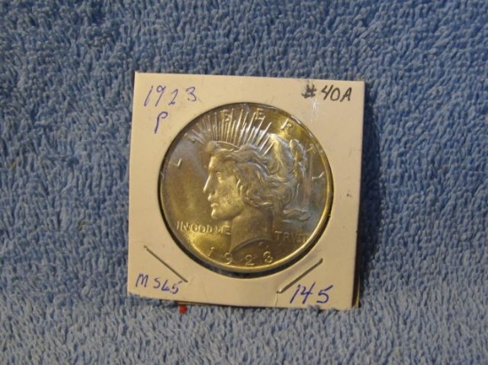 1923 PEACE DOLLAR BU