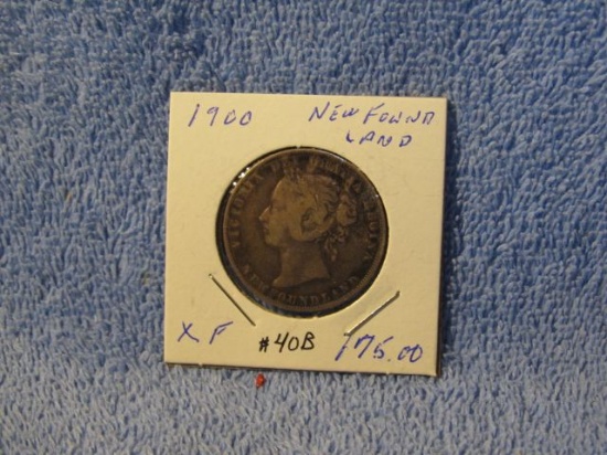 1900 NEWFOUNDLAND HALF DOLLAR XF