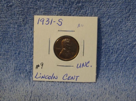 1931S LINCOLN CENT AU