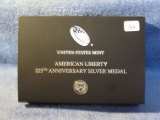 2017 AMERICAN LIBERTY 225TH. ANNIV. SILVER MEDAL FROM U.S. MINT