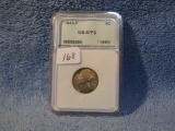 1943P JEFFERSON NICKEL NNC SUPERB GEM BU FS