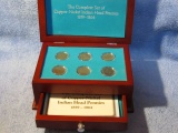 COMPLETE SET OF COPPER-NICKEL INDIAN HEAD CENTS IN CUSTOM BOX