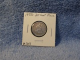 1875S 20-CENT PIECE (VERY NICE TYPE COIN) XF+