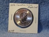 2016 CANADIAN SILVER MAPLE LEAF BU