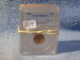 1954,68S,69S, LINCOLN CENTS ALL PCGS PR64 RD-PR65 RD