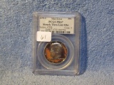 1971S PF KENNEDY HALF PCGS PF67 MINT ERROR STRUCK THRU LINT RARE