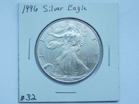 1996 SILVER EAGLE (KEY DATE) BU