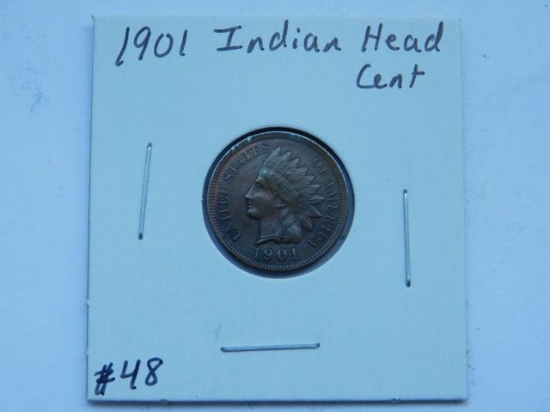 1901 INDIAN HEAD CENT UNC
