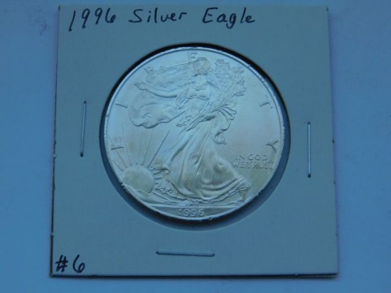 1996 SILVER EAGLE (KEY DATE) BU