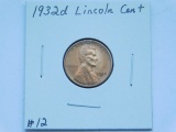 1932D LINCOLN CENT BU RED
