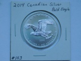 2014 CANADIAN SILVER BALD EAGLE BU